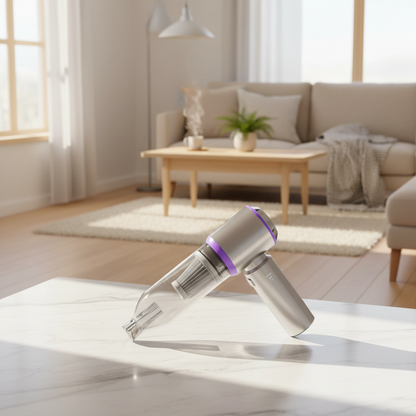 Portable Cordless Vacuum Cleaner 19000Pa – Brushless Motor, USB-C Rechargeable, 3 Speeds | Car & Home