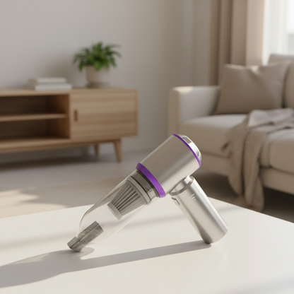 Portable Cordless Vacuum Cleaner 19000Pa – Brushless Motor, USB-C Rechargeable, 3 Speeds | Car & Home