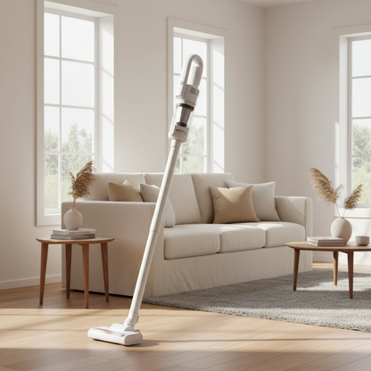 Cordless Car & Home Vacuum Cleaner 6000Pa – 50W Handheld, USB-C Rechargeable, HEPA Filter | White & Black